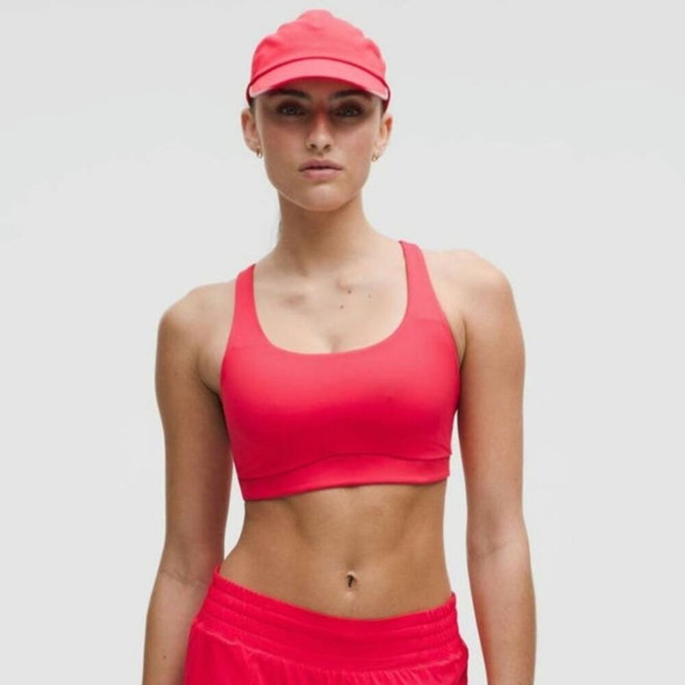 Lululemon Energy Sports Bra Medium Support Evolve Red Glow Size Small